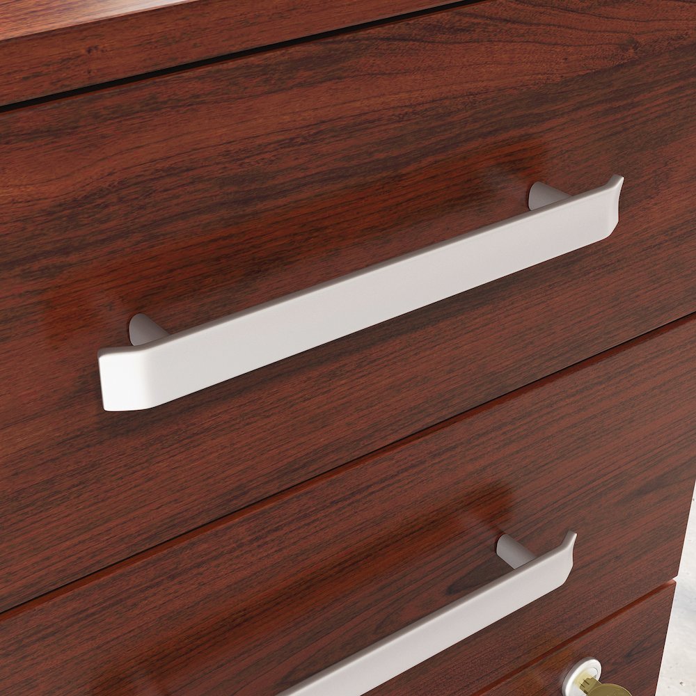 Affirm 60" Bow, 3-Drawer Pedestal (X2), Classic Cherry Finish