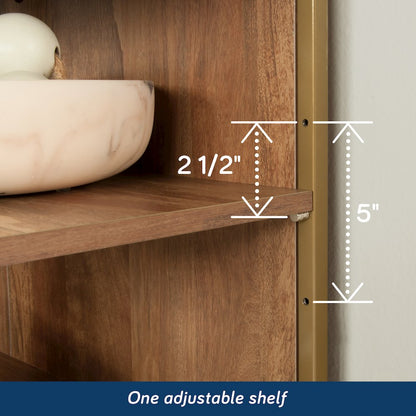 Bedroom 3- Drawer Dresser with Shelves, Sindoori Mango Finish