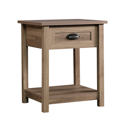 County Line Side Table/Night Stand, Salt Oak finish