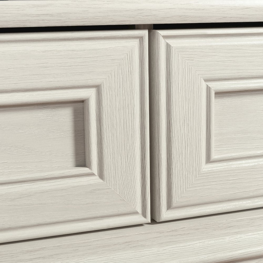 Palladia Corner TV Stand Console Entertainment Credenza, in Glacier Oak