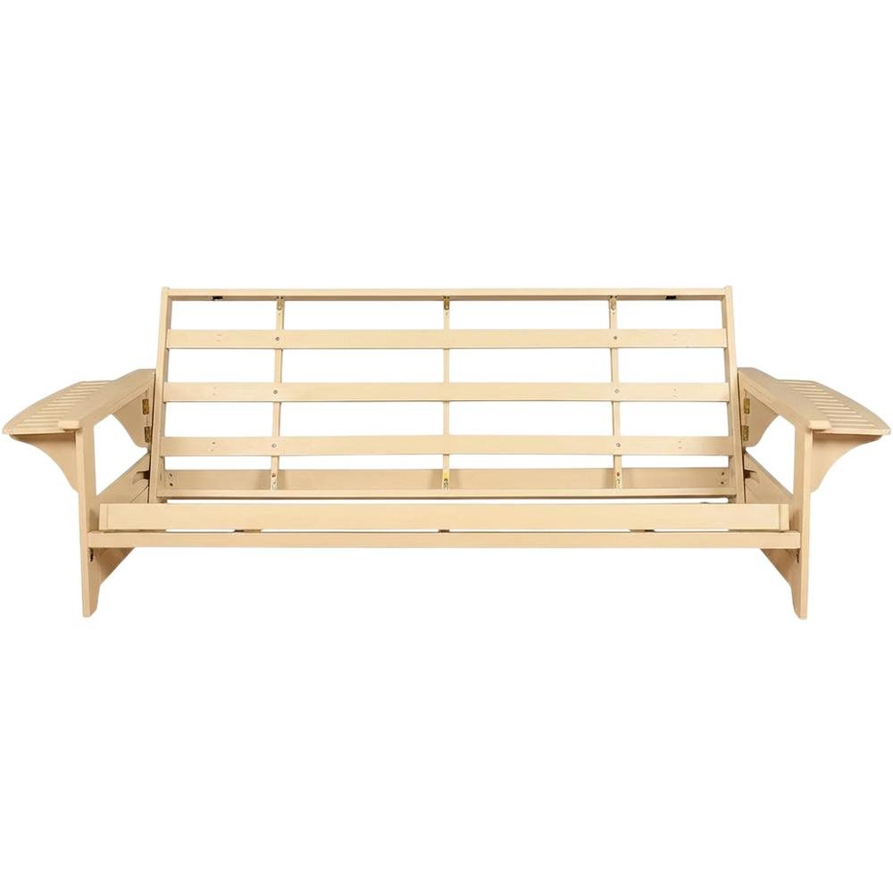 Gray Polyester Futon with Sturdy Frame and Comfortable Design