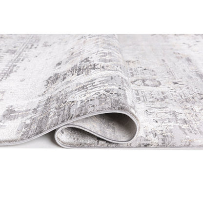 Bowman 08 Vintage Transitional Area Rug - Gray, Ivory & Beige