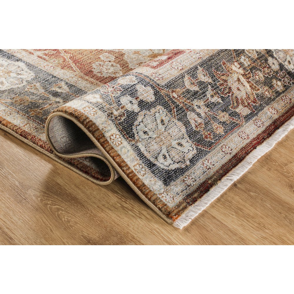 Ana 13 Traditional Floral Area Rug – Brown / Rust