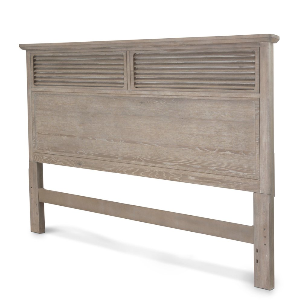 Cape May Queen Bed Solid Wood Coastal Charm Glazed Driftwood Finish