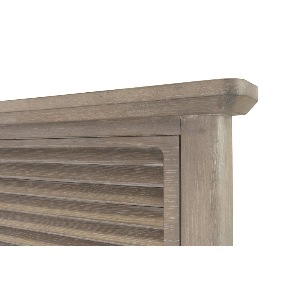 Cape May Queen Bed Solid Wood Coastal Charm Glazed Driftwood Finish