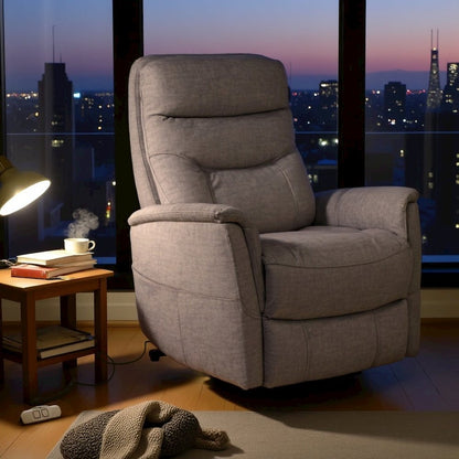 Capri Silver Recliner Nursery Glider Two Pack – Power Lift Recliner