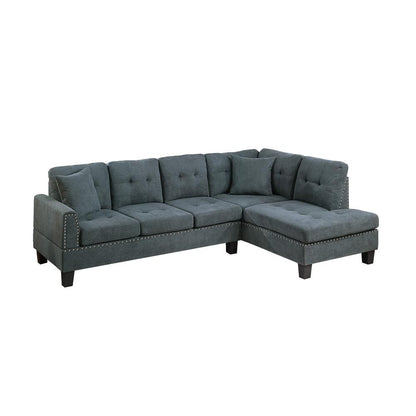2-piece Sectional Set in Ash Black