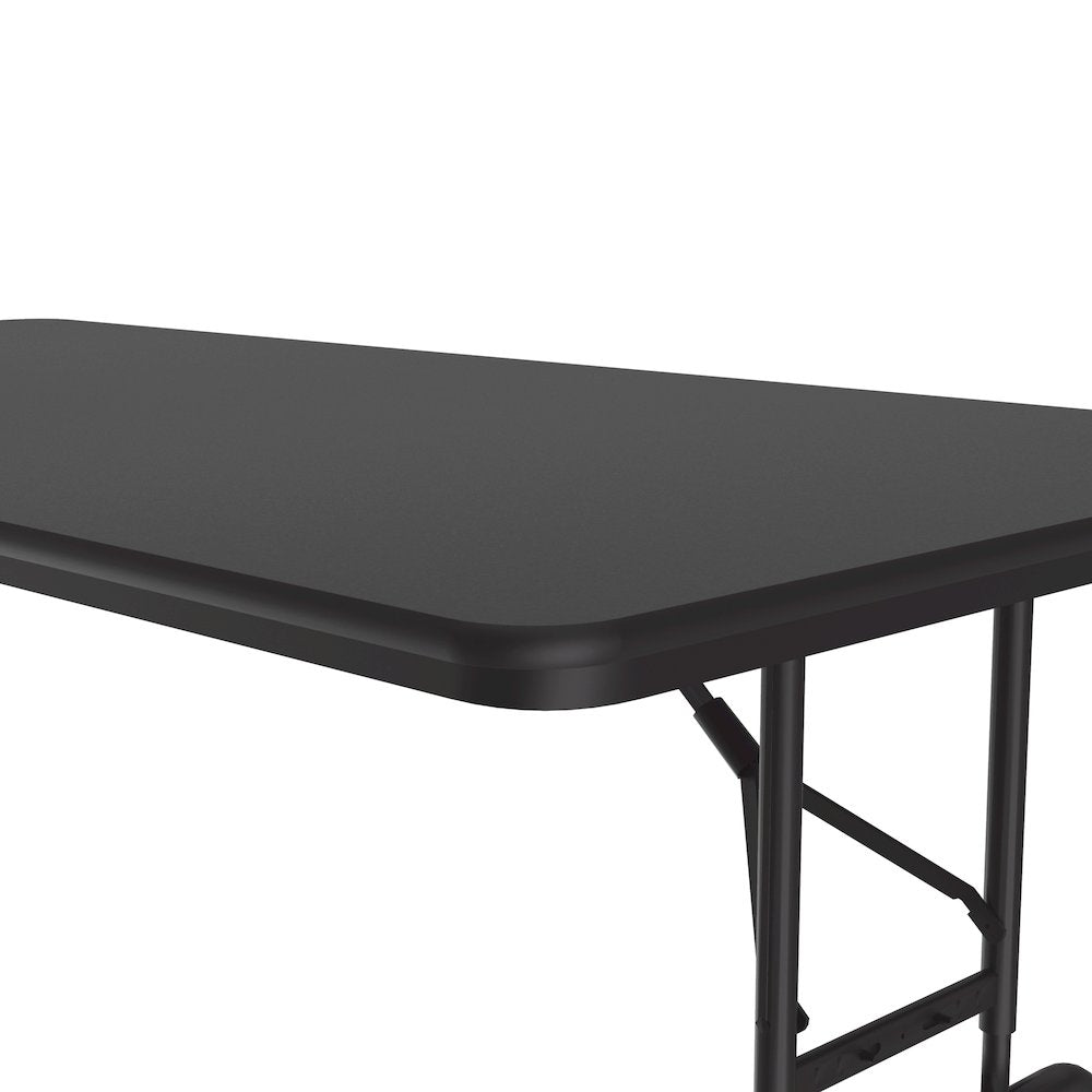 Adjustable Height Thermal Fused Laminate Top Folding Table 36x72"