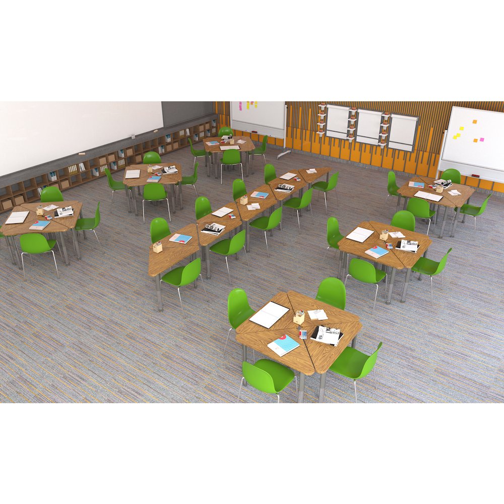 Commercial Lamiante Top Collaborative Desk with Casters 41x23"