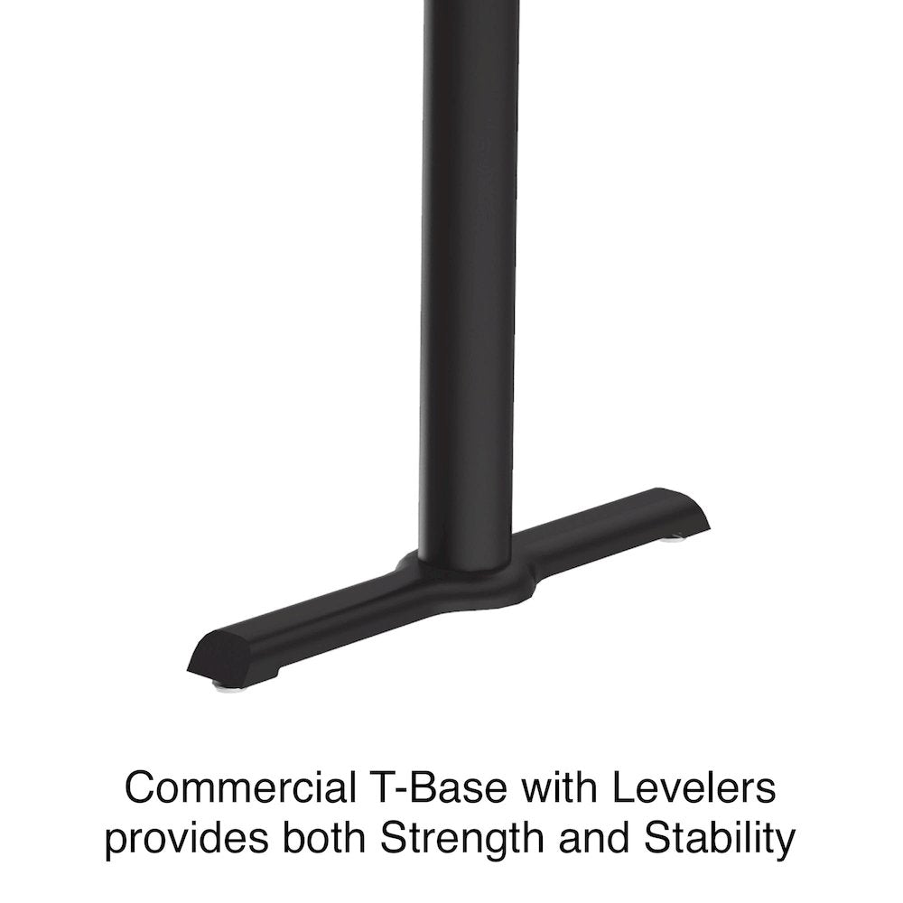 Table Height Thermal Fused Laminate Café and Breakroom Table 30x48"