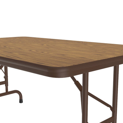 Adjustable Height Thermal Fused Laminate Top Folding Table 30x48"