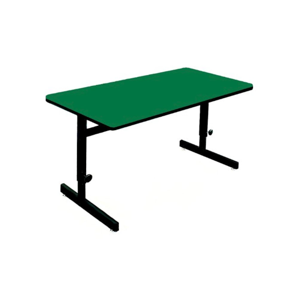 Adjustable Height Deluxe High-Pressure Top Computer/Student Desks  24x48"