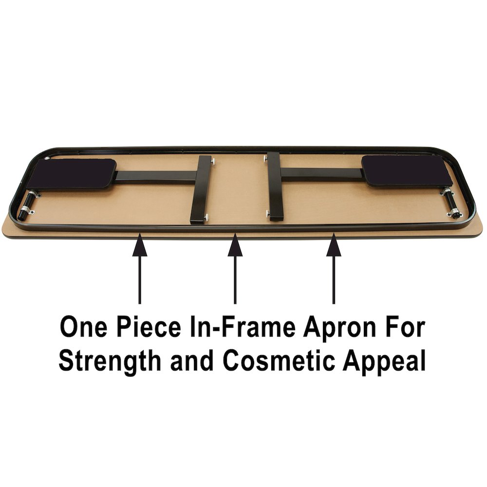 Deluxe High-Pressure Folding Seminar Table with Panel Leg 24x72"