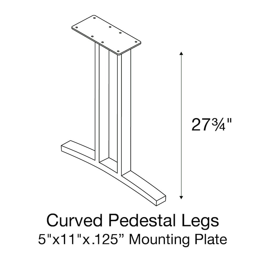 Deluxe High-PressureCurvature Collection Conference Table 42x96"