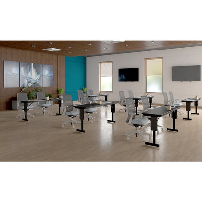 Deluxe High-Pressure Folding Seminar Table with Panel Leg 18x96"