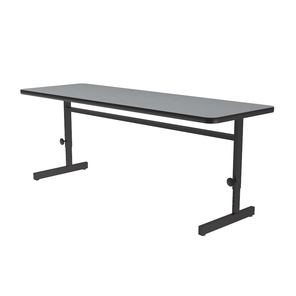 Adjustable Height Deluxe High-Pressure Top Computer/Student Desks  24x60"