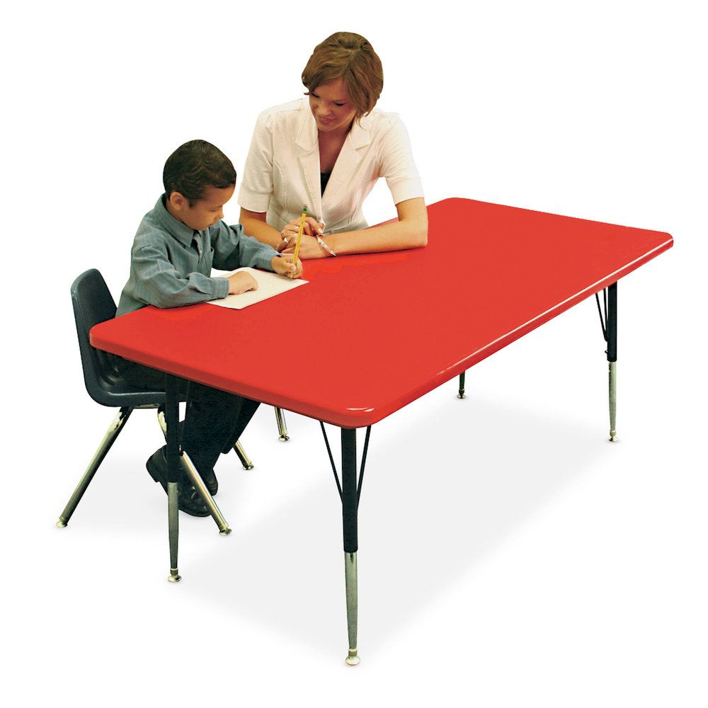 Commercial Blow-Molded Plastic Top Activity Tables 30x72"