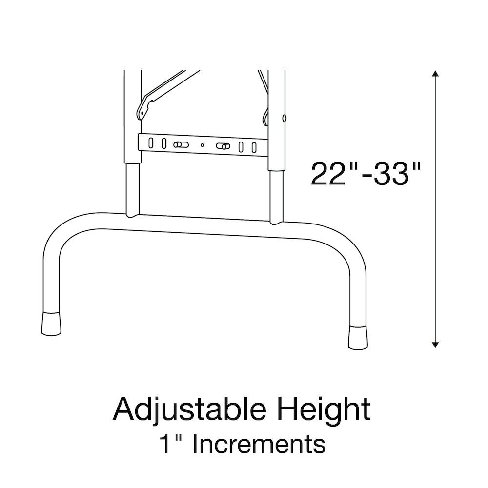 Adjustable Height High Pressure Top Folding Table 24x72"