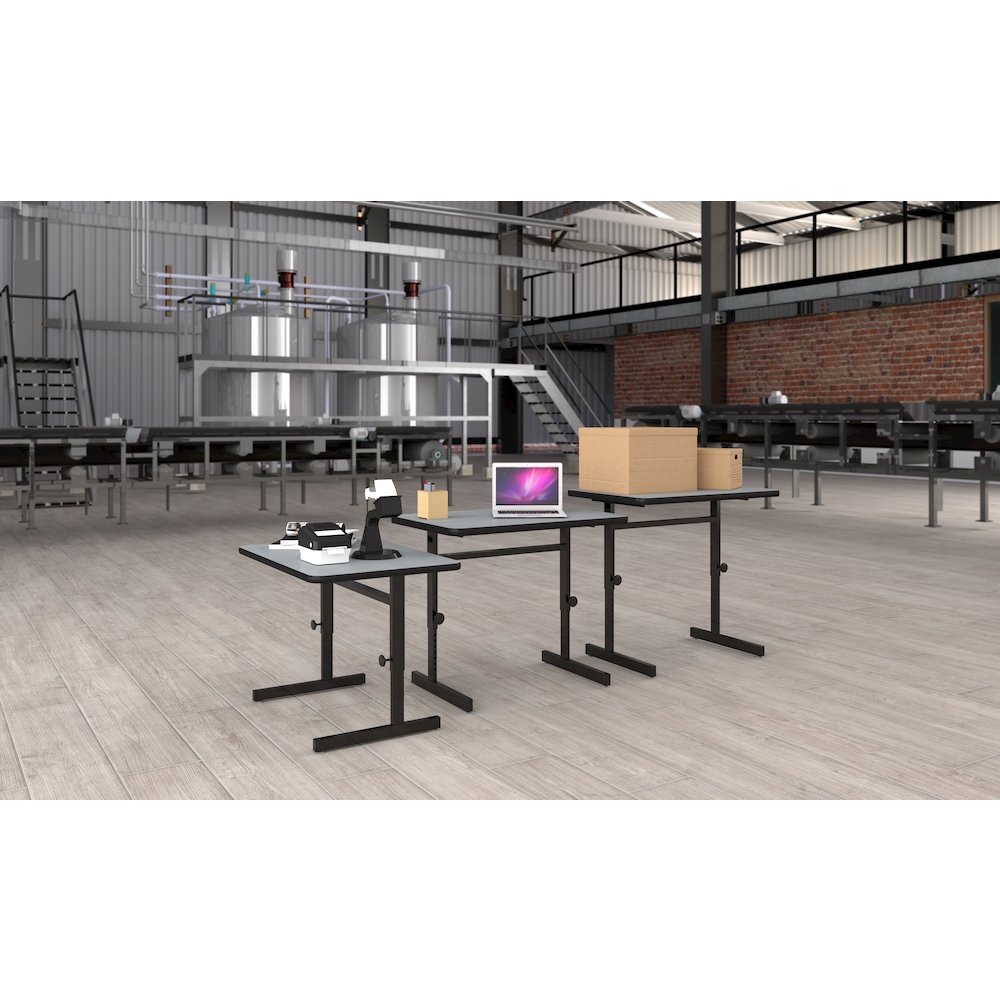 High-Pressure Laminate Top Adjustable Standing  Height Work Station 30x60