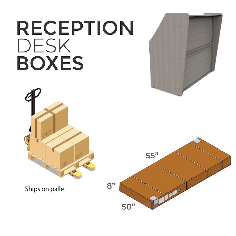 Straight Reception Station, White