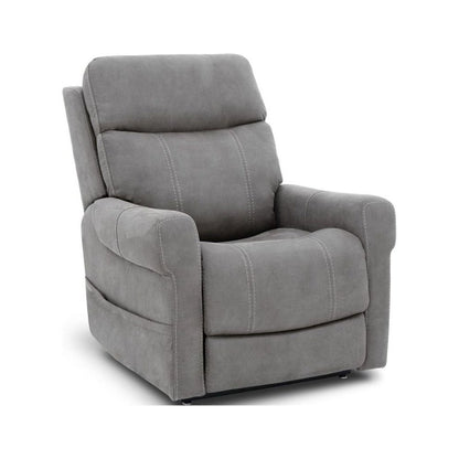 Gray Power Recliner with Heat, Lumbar Support, and Power Headrest