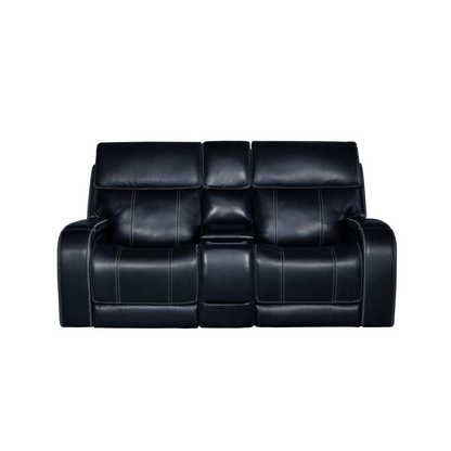 Glenwood Loveseat Console w/Power Recline, Power Head Rests & Power Lumbar
