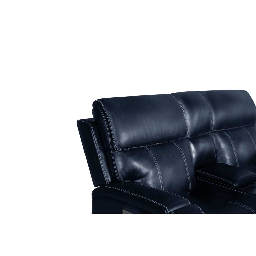Glenwood Loveseat Console w/Power Recline, Power Head Rests & Power Lumbar