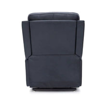 Blue Leather Recliner Chair with Lift, Heat, Power Headrest, and USB