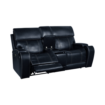 Glenwood Power Recliner w/Power Head Rest & Power Lumbar (Lay Flat)
