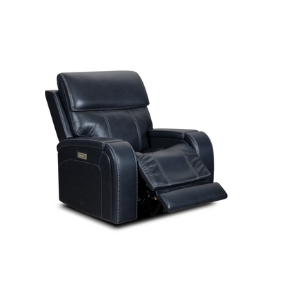 Glenwood Power Recliner w/Power Head Rest & Power Lumbar (Lay Flat)