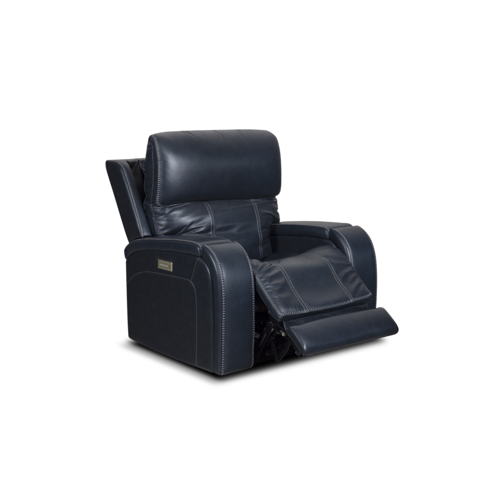 Glenwood Power Recliner w/Power Head Rest & Power Lumbar (Lay Flat)