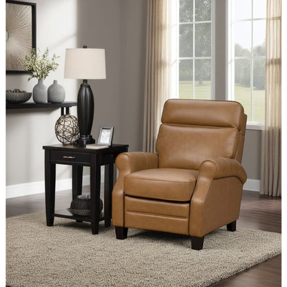 Power Recliner with Hardwood Plywood Frame, Leather Upholstery