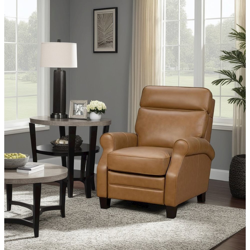 Power Recliner with Hardwood Plywood Frame, Leather Upholstery