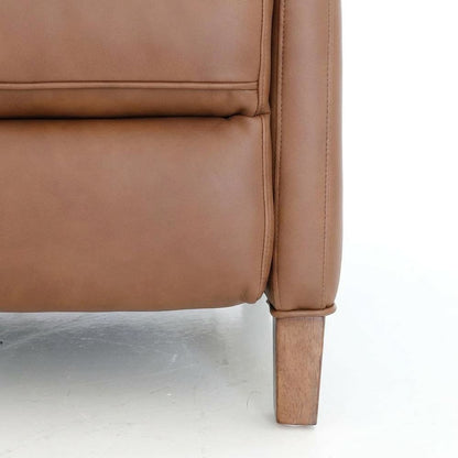 Hardwood Power Recliner Chair, Power Headrest and Lumbar, Dobbs Saddle