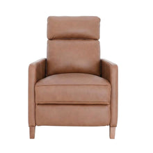 Hardwood Power Recliner Chair, Power Headrest and Lumbar, Dobbs Saddle