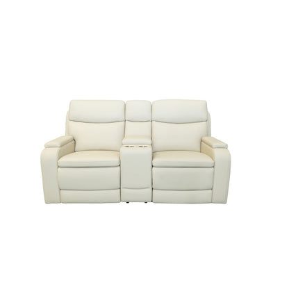 Gunner Console Loveseat Recliner Power Recline, Power Head Rests