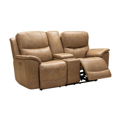 Kaden Power Reclining Console Loveseat w/Power Head Rests & Power Lumbar