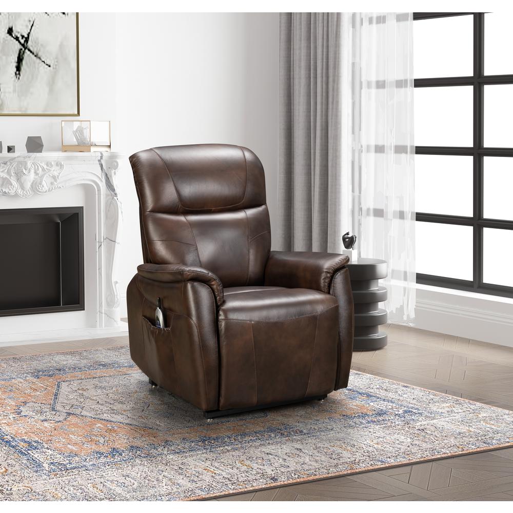 Leighton Power Lift Recliner w/Power Head Rest & Power Lumbar