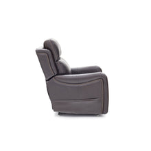 Brown Leather Power Lift Recliner with Heat, Power Headrest & Lumbar Support