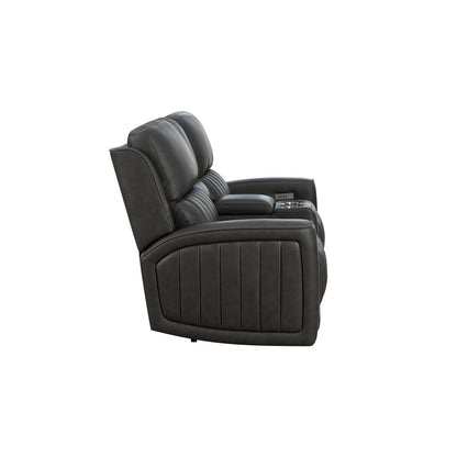 Loveseat w/Power Head Rests, Power Lumbar & Console w/Storage & 2 Cup Holders