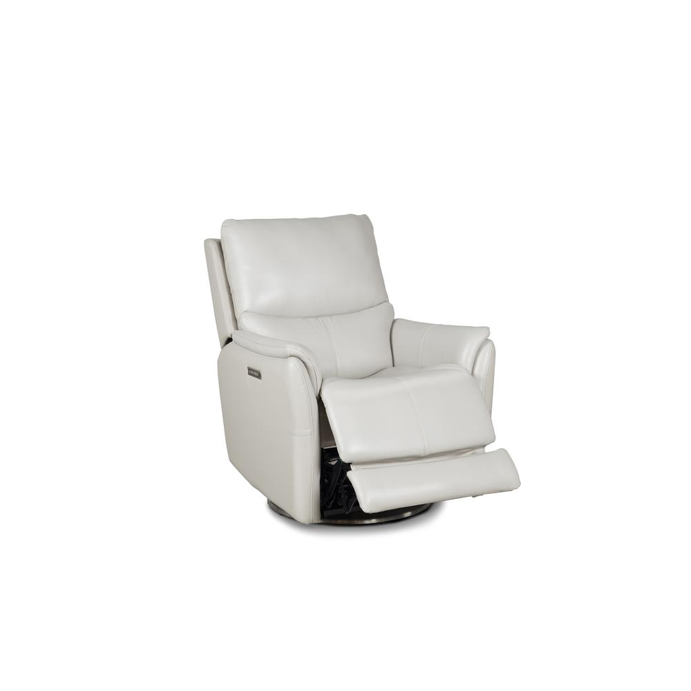 Salem Swivel Recliner w/Power Recline, Power Head Rest & Power Lumbar (Lay Flat)