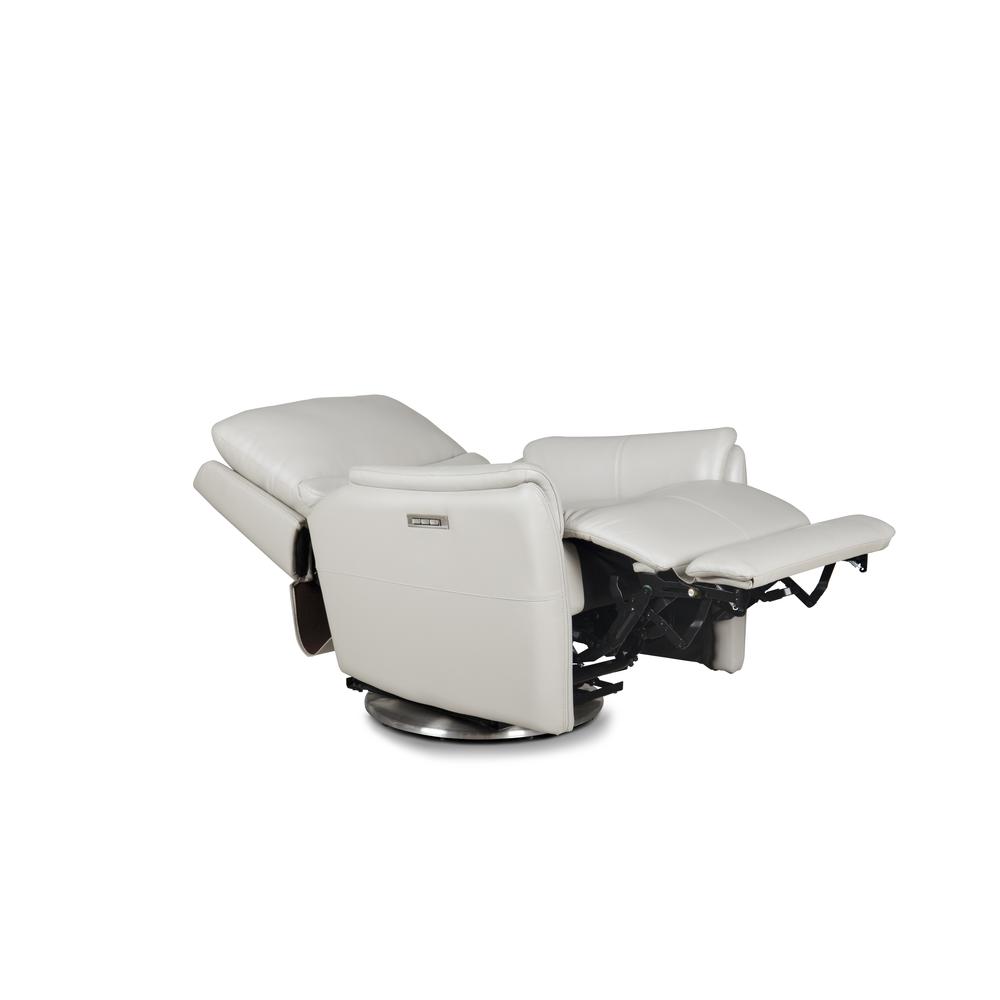 Salem Swivel Recliner w/Power Recline, Power Head Rest & Power Lumbar (Lay Flat)
