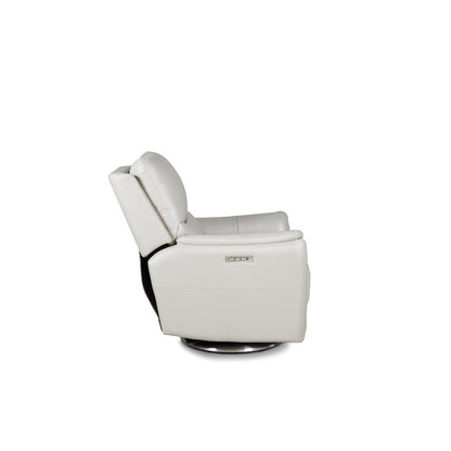 Salem Swivel Recliner w/Power Recline, Power Head Rest & Power Lumbar (Lay Flat)