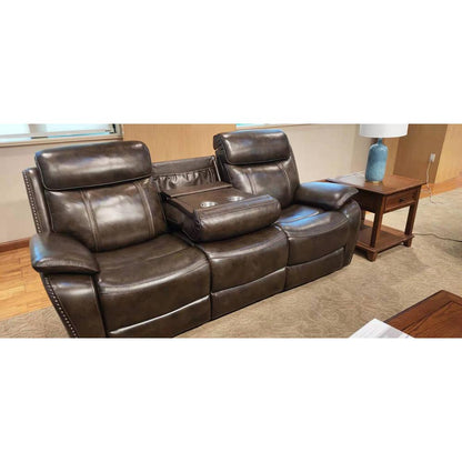Power Reclining Sofa w/Power Head Rests, Power Lumbar & Drop Down Table (middle)