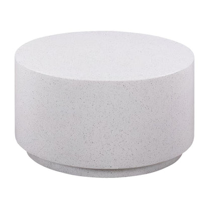 Gray Concrete Coffee Table with Light Speckled Surface and Durable Build