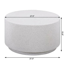 Gray Concrete Coffee Table with Light Speckled Surface and Durable Build