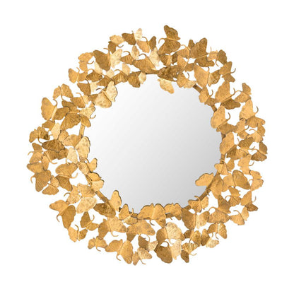 Handcrafted Gold Leaf Mirror - 36 Inch, Belen Kox