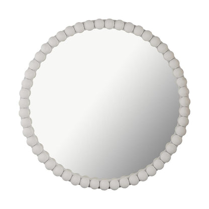 Playful White Wooden Mirror, Belen Kox