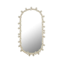 Ivory Bubble Oval Wall Mirror, Belen Kox