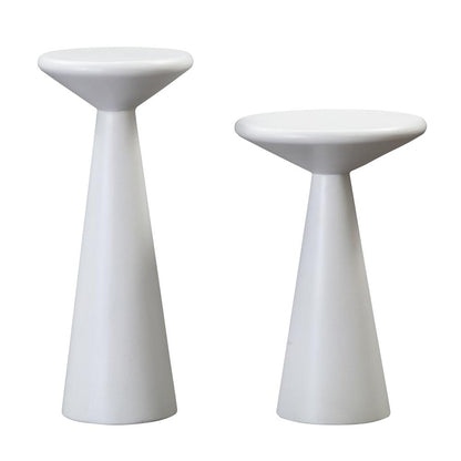 Minimalist Concrete Accent Tables - Set of 2, Belen Kox